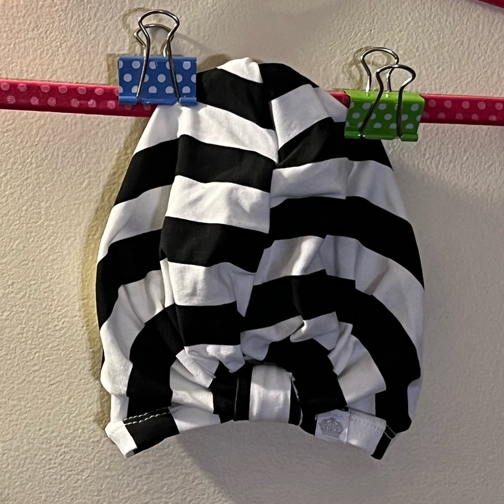ROSIE POPE TURBAN NORDSTROM HAT BEANIE BABY BOW HEAD WRAP HEADBAND STRIPED CAP